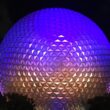 Disney's Epcot center at night