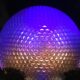 Disney's Epcot center at night