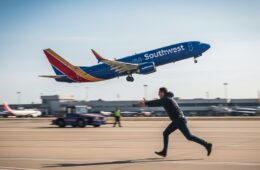Chasing a Southwest plane during takeoff