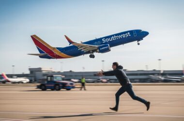 Chasing a Southwest plane during takeoff