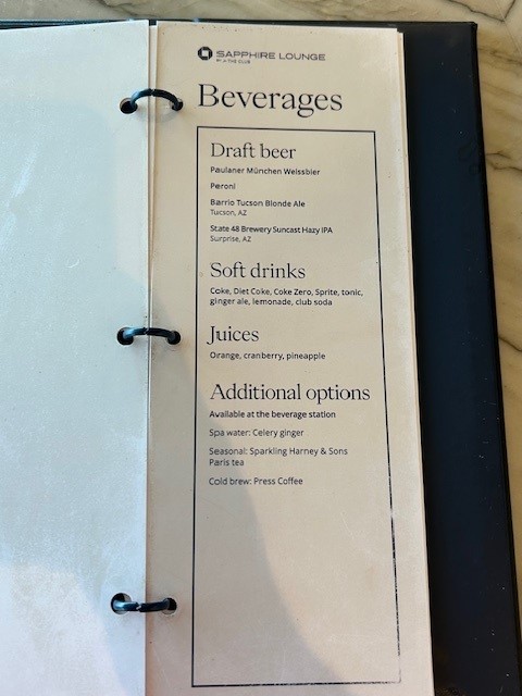 Chase Sapphire lounge Phoenix