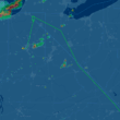 Flight path diverted to IND from RDU