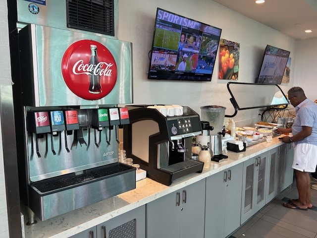 The Club DFW food area