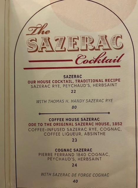 Sazerac Bar NOLA