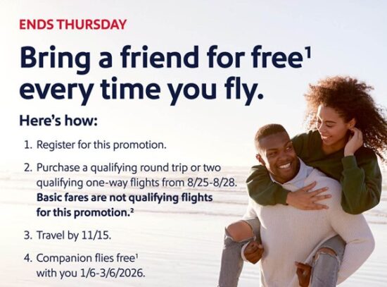 Southwest Companion Pass promotion