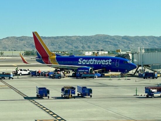 Southwest plane in PHX