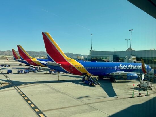 Southwest planes in Phoenix