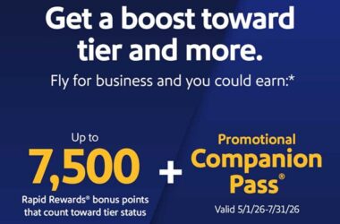 Offer for Southwest points and short term Companion Pass