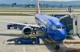 Southwest plane at SJC airport