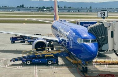 Southwest plane at SJC airport