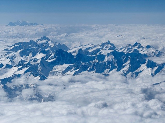 view of the Alps