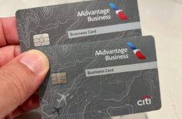 2 AAdvantage business cards
