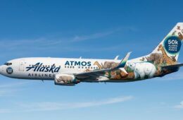 Alaska plane with fictitious animal design