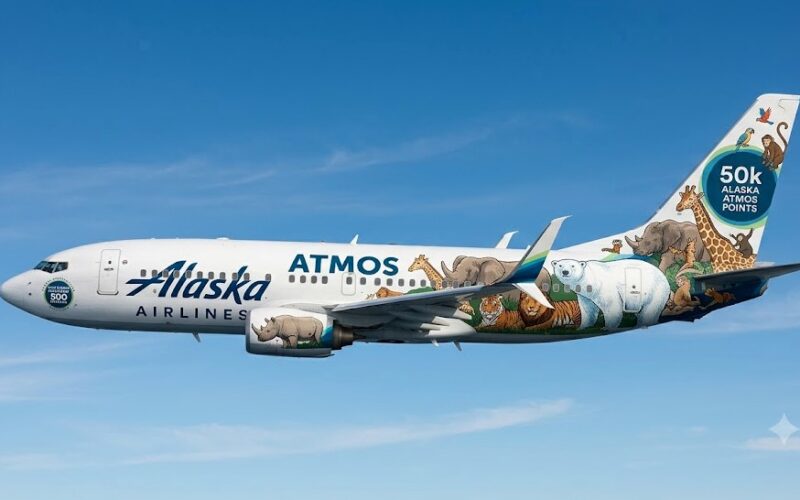 Alaska plane with fictitious animal design